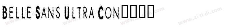 Belle Sans Ultra Con字体转换